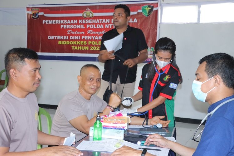 Deteksi Dini Penyakit Kronis, Polres TTS Gelar Rikes Lengkap
