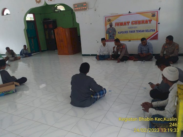 Jumat Curhat Polsek Kualin, Jaring Saran Masukan