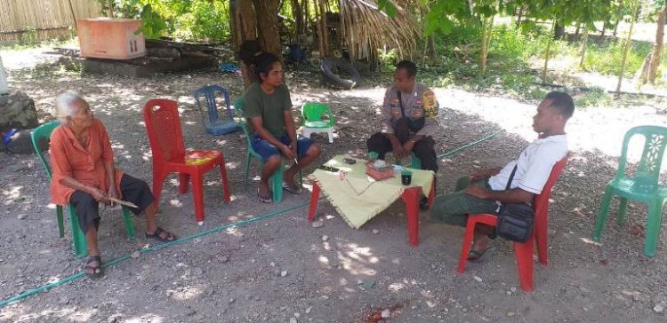 Tetap Aman Dan Kondusif Wilayah Binaannya, Bhabinkamtibmas Rutin Patroli Sambang