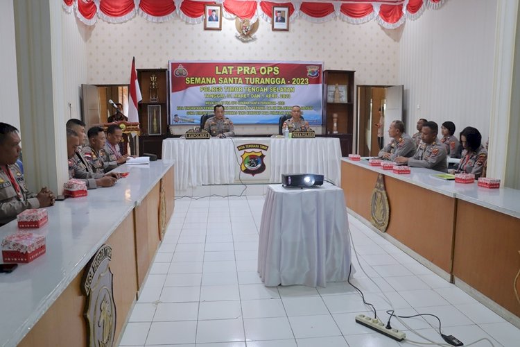 Tingkatkan Kemampuan dan Ketrampilan demi Pelaksanaan Operasi Semana Santa Yang aman Kondusif , Polres TTS Gelar Lat Pra Ops