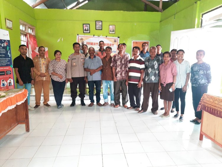 Dukung Kamtibmas, Melalui Jumat Curhat, Warga Kuanfatu Sampaikan Saran usul