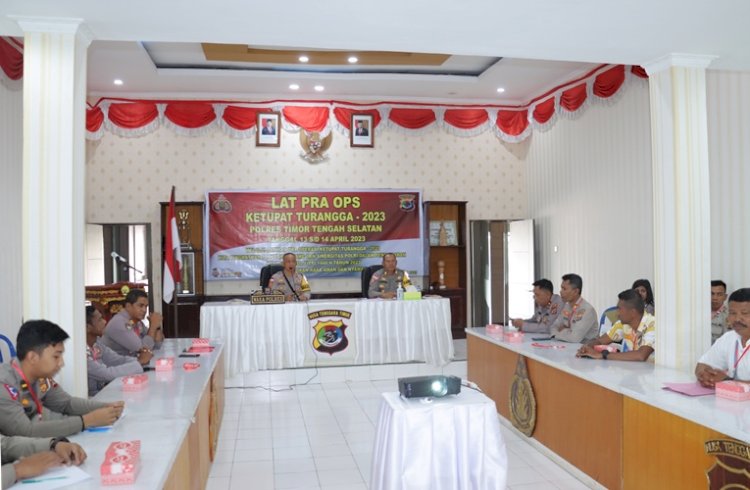Awali Ops ketupat Turangga 2023, Latpra Ops Dilakukan Oleh Polres TTS