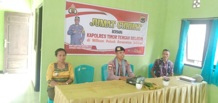 Lebih Dekat dan Tahu Isi Hati Warga, Polsek Amanatun Selatan Gelar Jumat Curhat
