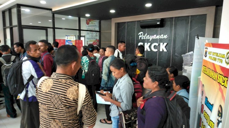 Meningkatnya Pencaker Guna Mendapatkan Sidik Jari & SKCK, Polres TTS Akan Tetap Berikan Palayanan Terbaik