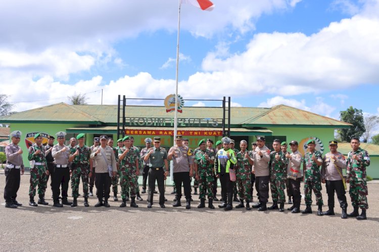 Tingkatkan Sinergitas dan Soliditas TNI / Polri, Polres TTS dan Kodim 1621 TTS Gelar Apel Bersama