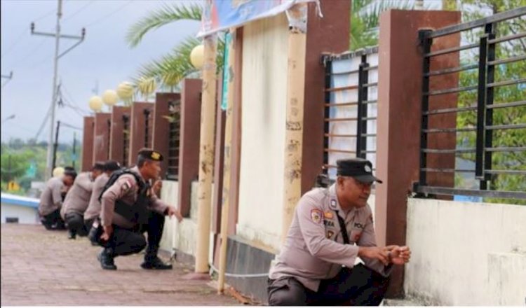 Meningkatkan Keamanan Mako, Polres TTS Gelar Simulasi Sispam Mako