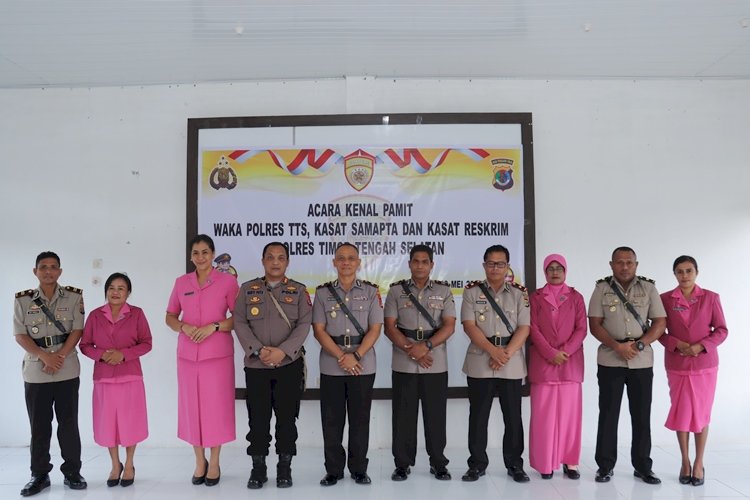 Polres TTS gelar acara Pamit kenal Pejabat Lama Dan Pejabat Baru Setelah Sertijab