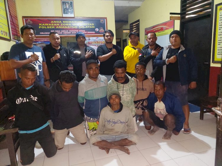 Berhasil, Dalam Hitungan 2x24 Jam Polsek Oinlasi dan Tim Sat Res Polres TTS Bekuk 5 Pelaku Penganiayaan Di Desa Fat