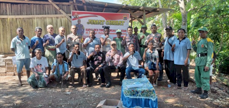 Jumat Curhat, Kapolsek Amanatun Selatan: Jangan Takut ataupun Ragu-ragu
