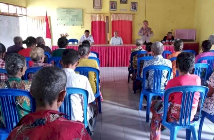 Bahaya TPPO, Bhabinkamtibmas Polsek Mollo Utara Gencar Beri Imbauan