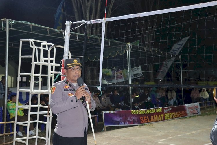 Kapolres TTS Pimpin Lansung Penutupan Volly Efata Cup dan Kapolres Cup