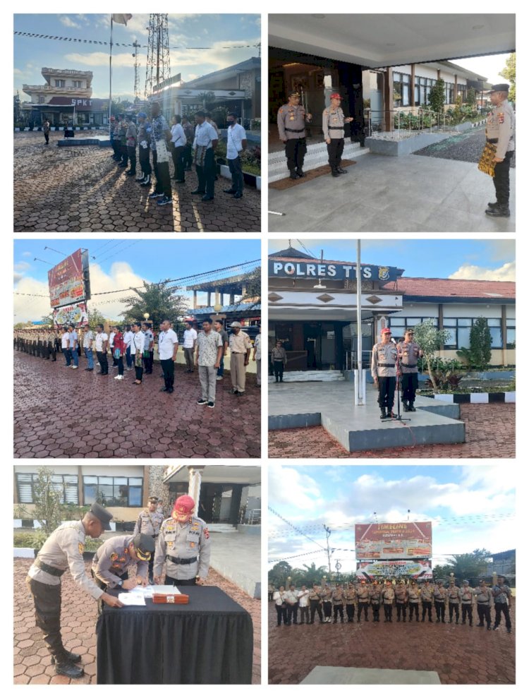 Berakhirnya Masa Latja, Polres TTS Gelar Upacara Penyerahan siswa Latja Polda NTT