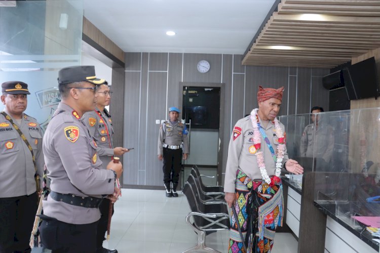 Cek Ruang Pelayanan Publik Di Polres TTS, Kapolda NTT beri Apresiasi