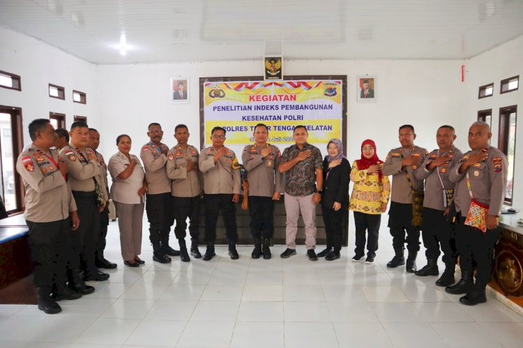 Mebangun Kesehatan Personil Polri Yang Mantap, Puslitbang Mabes Polri Lakukan Penelitian di Polres TTS