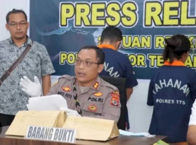 Serius Menangani  Kasus TPPO,  Penyidik Polres TTS Serahkan Berkas Dua TSK Tahap I Kasus TPPO Ke Kejari TTS