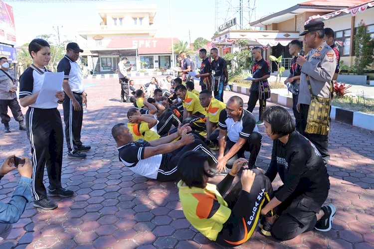 Mengetahui Sejauh Mana Kemampuan Fisik Personil, , Polres TTS Gelar Tes Kesjas