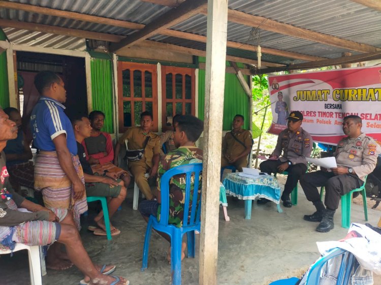 Gelar Jumat Curhat, Ini Imbauan Kapolsek Amanatun Selatan Kepada Warga