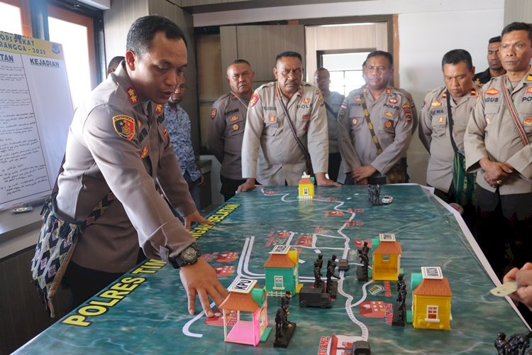 Atur Tehnik dan Strategi Pengamanan Pemilu 2024, Polres TTS Gelar TFG