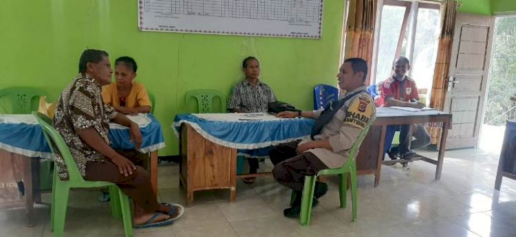 Ajak jaga Kamtibmas, Bhabainkamtibmas Sambangi Perangkat Desa