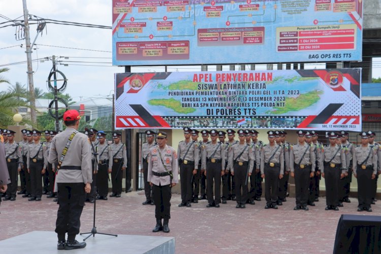 Polres TTS Terima 75 Siswa Latja SPN Polda NTT