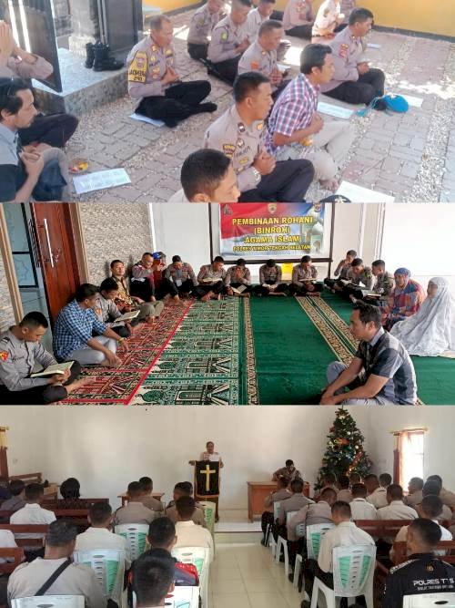 Binrohtal Polres TTS , Bentuk Karakter Anggota Yang Beriman dan Bertaqwa Kepada Tuhan Yang Maha Esa