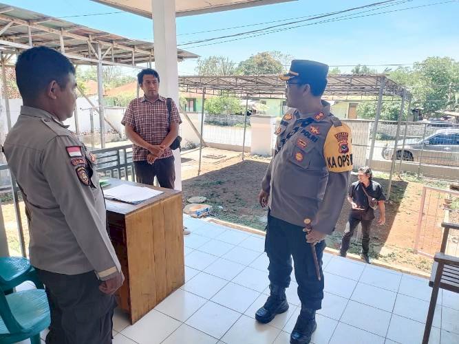 Pastikan keamanan, Kapolres TTS Cek Langsung Kantor KPU TTS Dan Gudang Logistik KPU Pemilu Tahun 2024