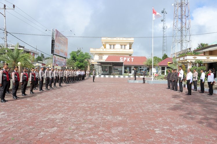 Terus Mengobarkan Semangat Bela Negara, Polres TTS  Gelar  Upacara  Peringatan Hari Bela Negara ke-75