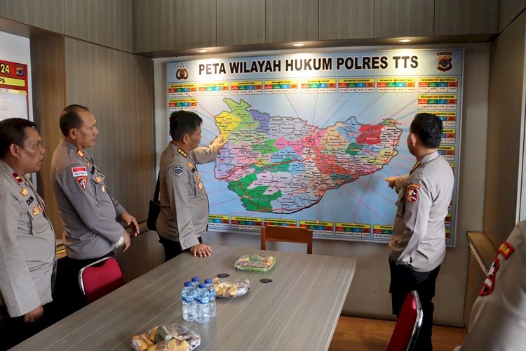 Tim Asops Mabes Polri Melaksanakan Supervisi Operasi Lilin Turangga 2023 di Polres TTS