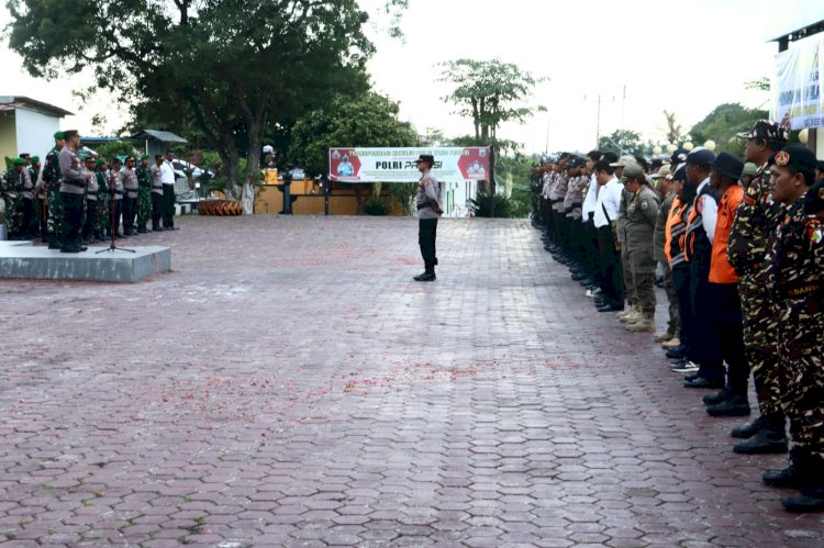 Amankan Malam Pergantian Tahun, Polres TTS Dan Instansi Terkait Awali dengan Gelar Apel Kesiapan Pengamanan