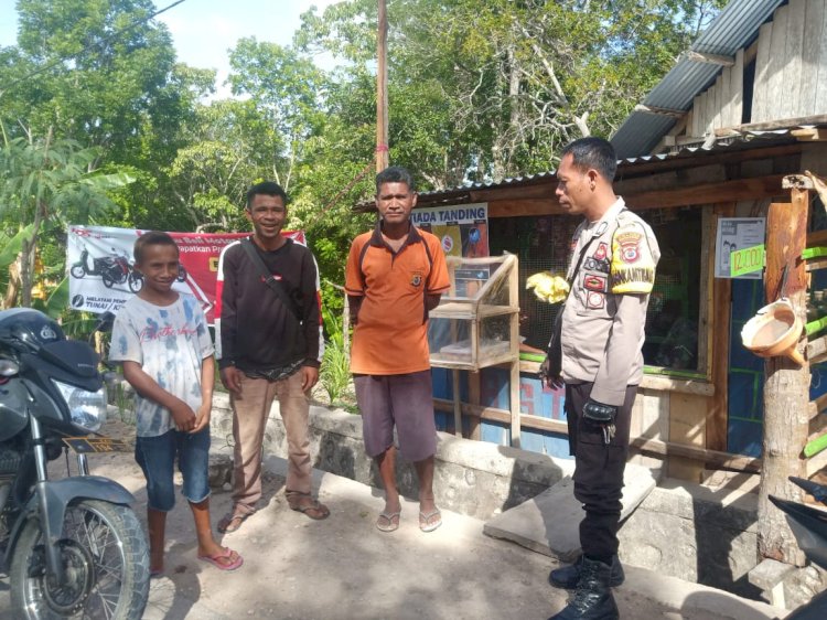 Jelang Pemilu 2024, Bhabinkamtibmas Rutin sambangi Warga Beri Pesan Kamtibmas