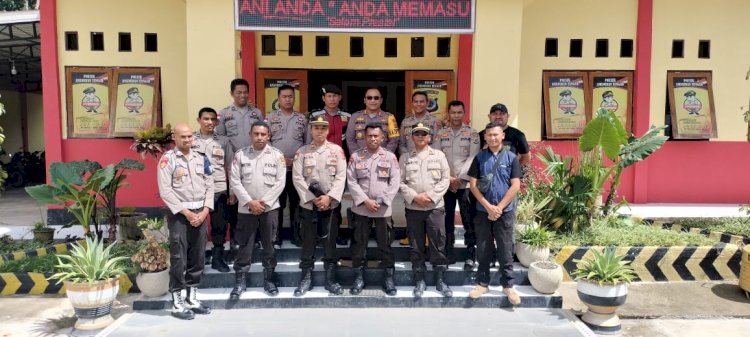 Cek Kesiapan Anggota Hadapi Pemilu 2024 Kapolres TTS Sembangi Seluruh Polsek.