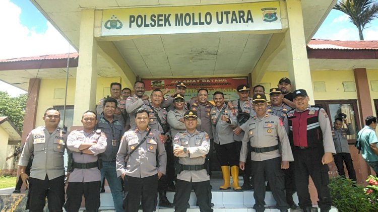 Kunjungan  Ke Polsek Mollo Utara Dalam Rangka Pemilu 2024, Ini Permintaan Kapolres TTS