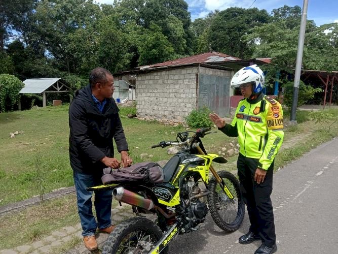 Terapkan Sistim Razia Hunting , Sat Lantas Polres TTS Tertibkan Pelanggar Lalulintas