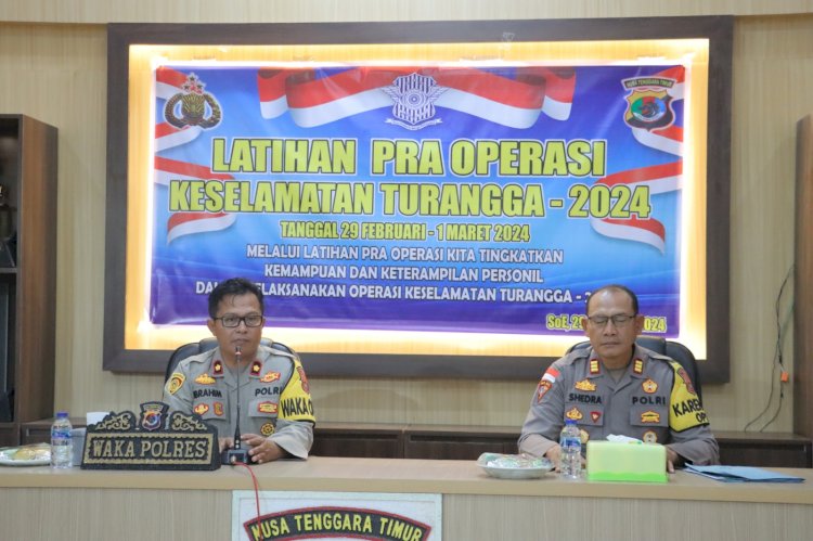 Awali Operasi Keselamatan Turangga-2024, Polres TTS Gelar Latpra Ops