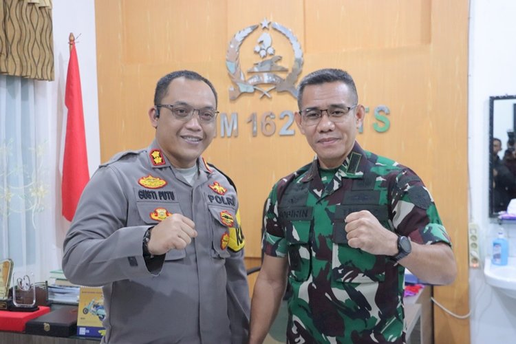 Kapolres TTS dan  Dandim 1621/ TTS Pastikan Sinergitas TNI / Polri Di  TTS   Terjalin Aman dan Kondusif