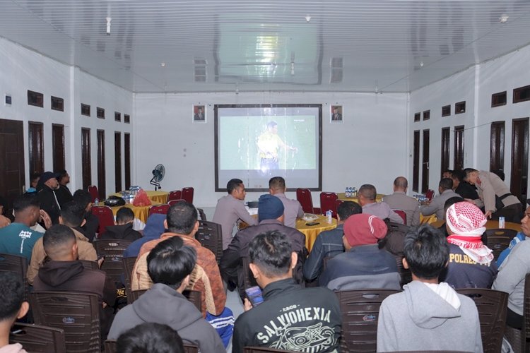 Pererat Silahturahmi dan Rayakan Pesta Olah raga, Polres TTS Gelar Nobar Semi Final AFC U23 Antara Indonesia dan Uzbekistan