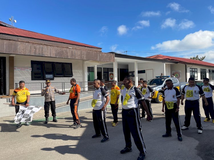 Tes Kesjas Berkala, Polres TTS Tingkatkan Ketahanan Fisik Personil