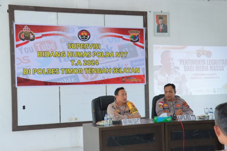 Supervisi Bid Humas di Polres TTS, Kabid Humas: Jadikan Media Sosial Sebagai Penghubung Komunikasi Positif Bersama Masyarakat