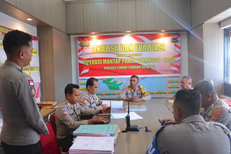 Maksimalkan Pelaksanaan Operasi, Polda NTT Supervisi Operasi Mantap Praja di Polres TTS