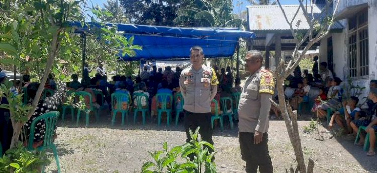 Kampanye Balon Bupati dan Wakil Buati TTS, Pospol Amanuban barat kerahkan Personil melaksanakan Pengamanan
