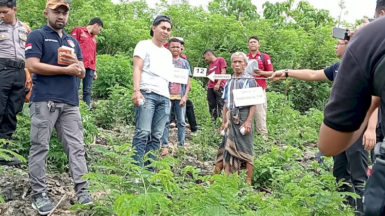 Aparat Polres TTS Gelar Rekonstruksi Kasus Pengroyokan