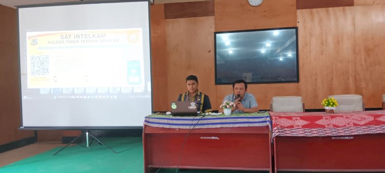 Pelayanan SKCK Online , Sat Intelkam Polres TTS Melaksanakan Sosialisasi