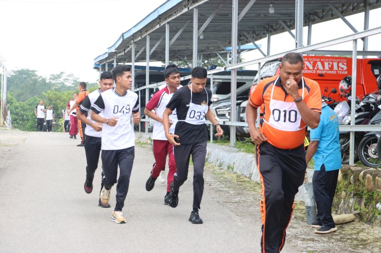 Mengetahui Kekuatan Fisik, Polres TTS Laksanakan Tes Kesjas