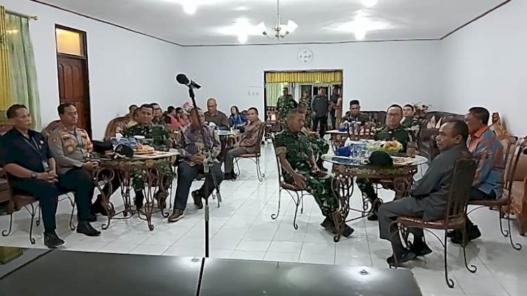 Tingkatkan Sinergitas TNI / Polri, Kapolres TTS Hadiri Kunker Pangdam IX Udayana Di RJ Bupati TTS