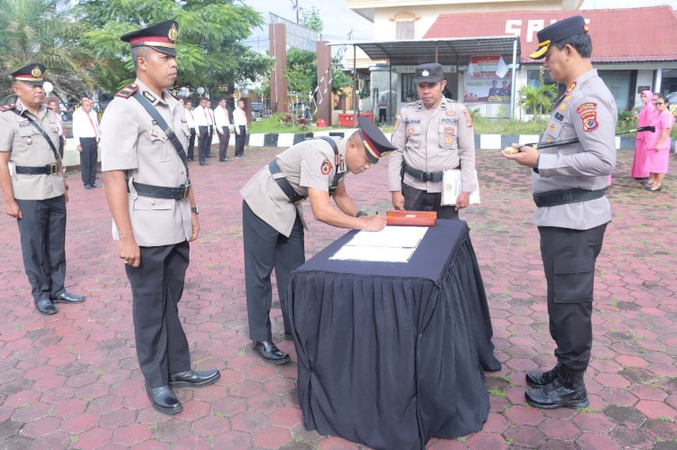 Kapolres TTS Pimpin Sertijab Tiga Pejabat Utama