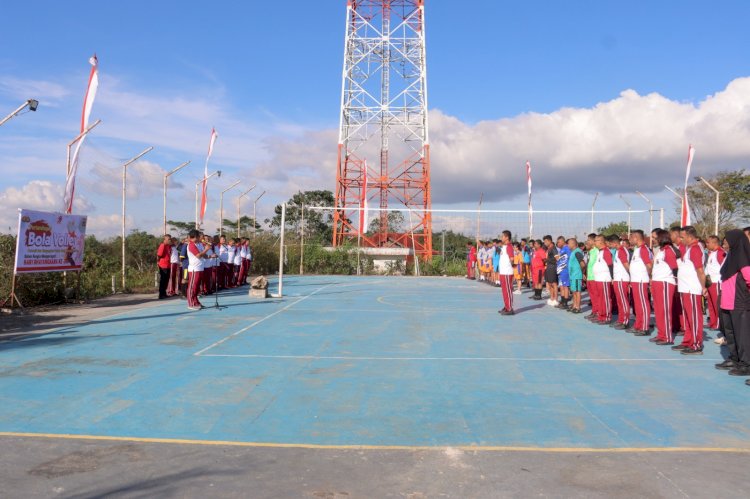Untuk Memeriahkan HUT Bhayangkara Ke 79 Polres TTS & Bhanyangkari Gelar Lomba Volly.