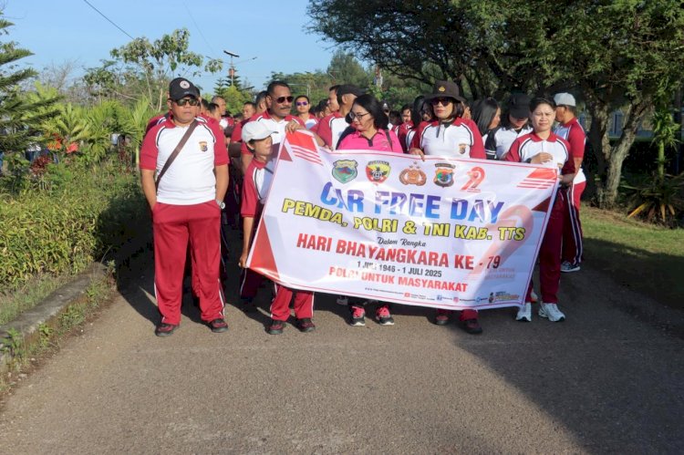 Gelar CFD Meriahkan Hari Bhayangkara Ke-79, Polres TTS Buka Layanan SKCK dan Perpanjangan SIM