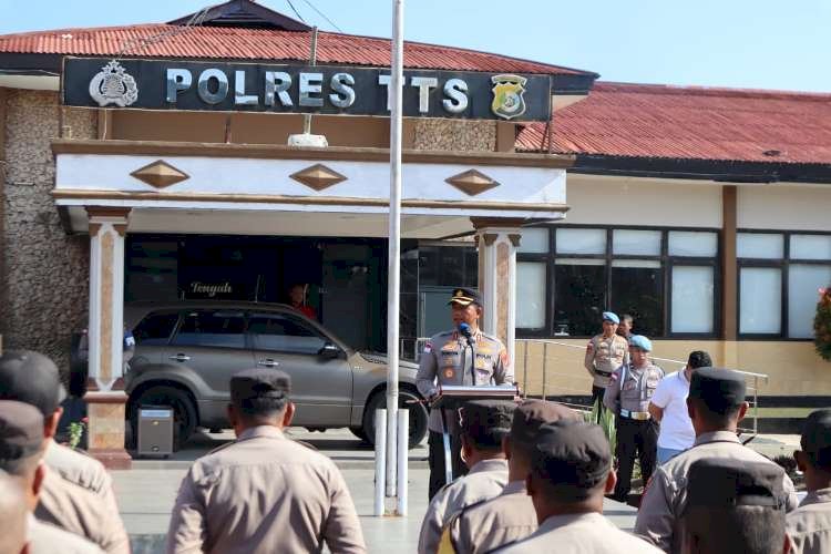 Pimpin Apel  Jam Pimpinan,   Ini Arahan kapolres TTS