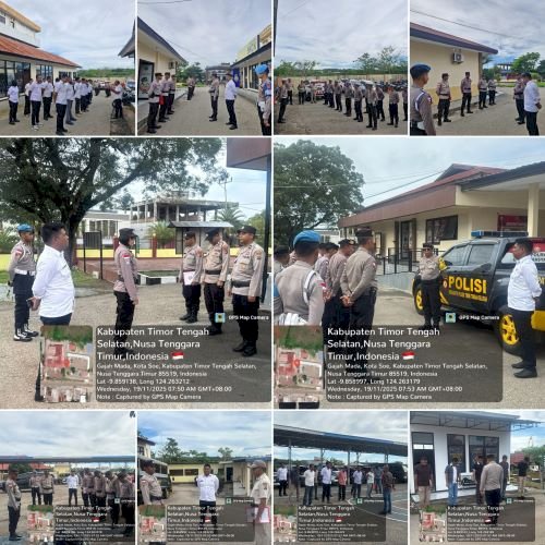 Pererat Silahturahmi serta Anev  Tugas dan kegiatan, Polres TTS Laksanakan Apel Fungsi