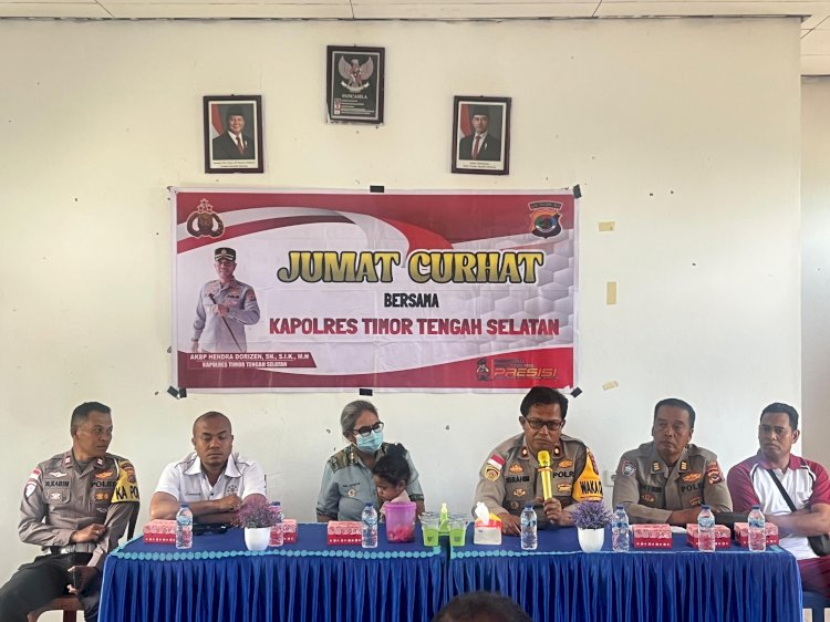 Dengar Langsung Aspirasi dari warga  terkait kamtibmas, Polres TTS Gelar Jumat Curhat